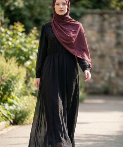 Alternative view of Chiffon Dress with motif detail
